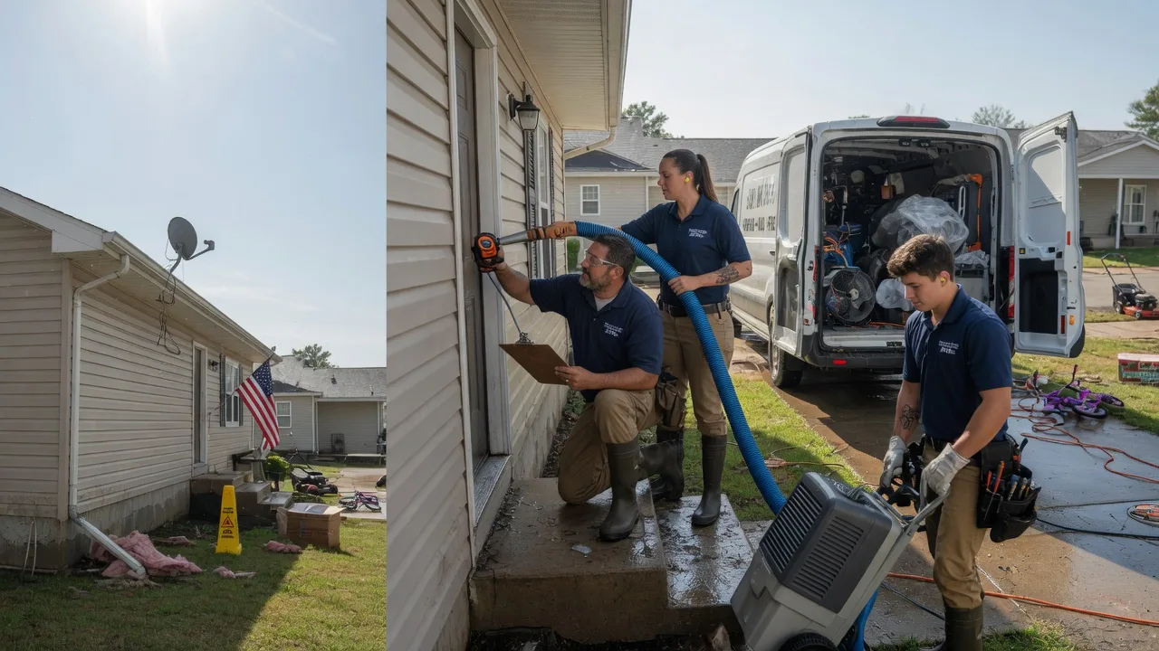 Ceiling Water Damage Restoration in Edwards, MO near me